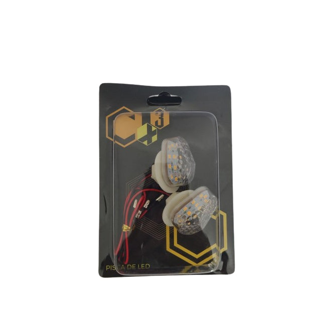 Par Pisca Carenado Cristal Modelo Parafuso Universal Carenagem