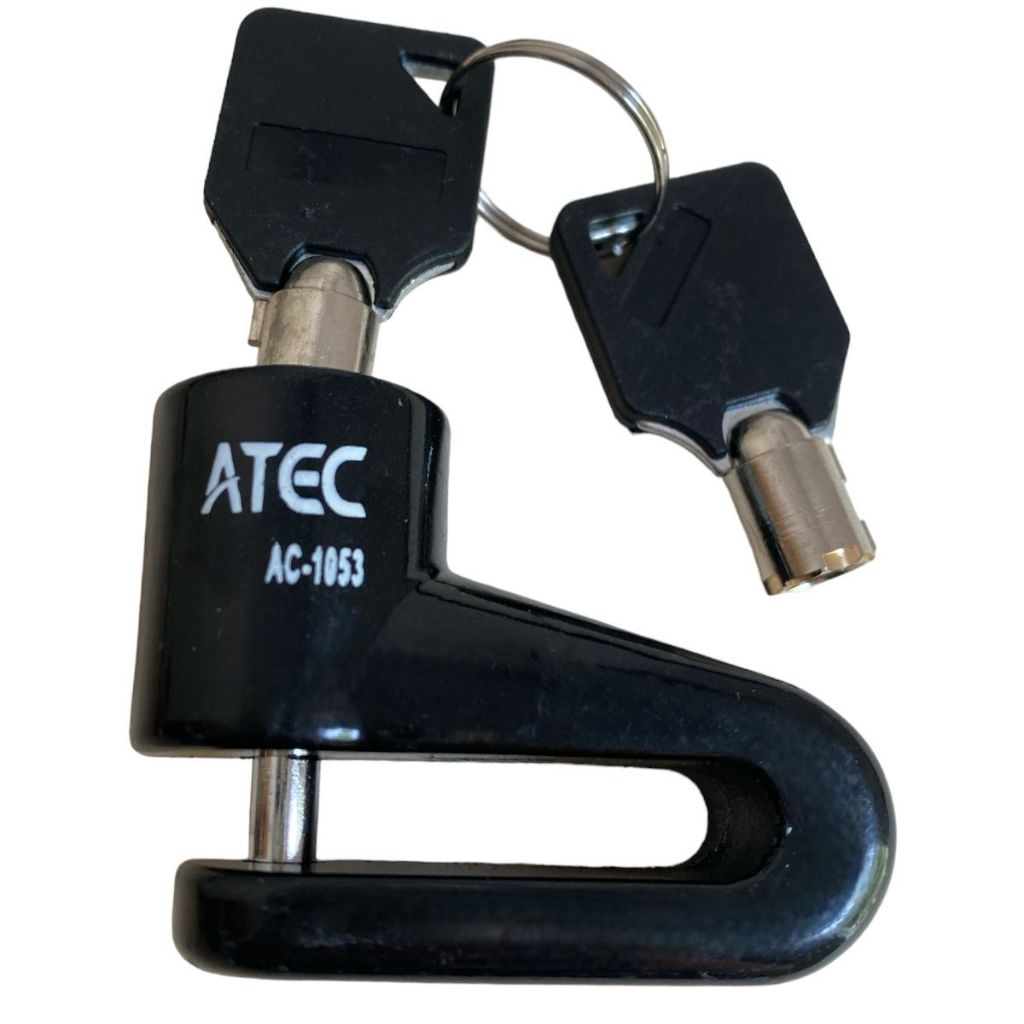 Trava De Disca Cadeado Freio Moto Bike Antifurto Modelo Achatado Universal