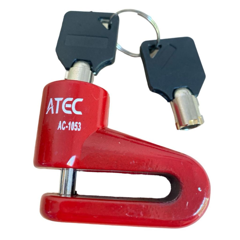 Trava De Disca Cadeado Freio Moto Bike Antifurto Modelo Achatado Universal