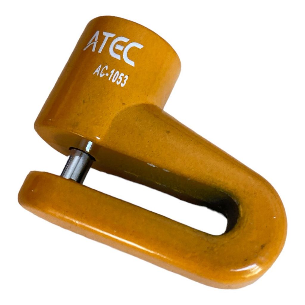 Trava De Disca Cadeado Freio Moto Bike Antifurto Modelo Achatado Universal