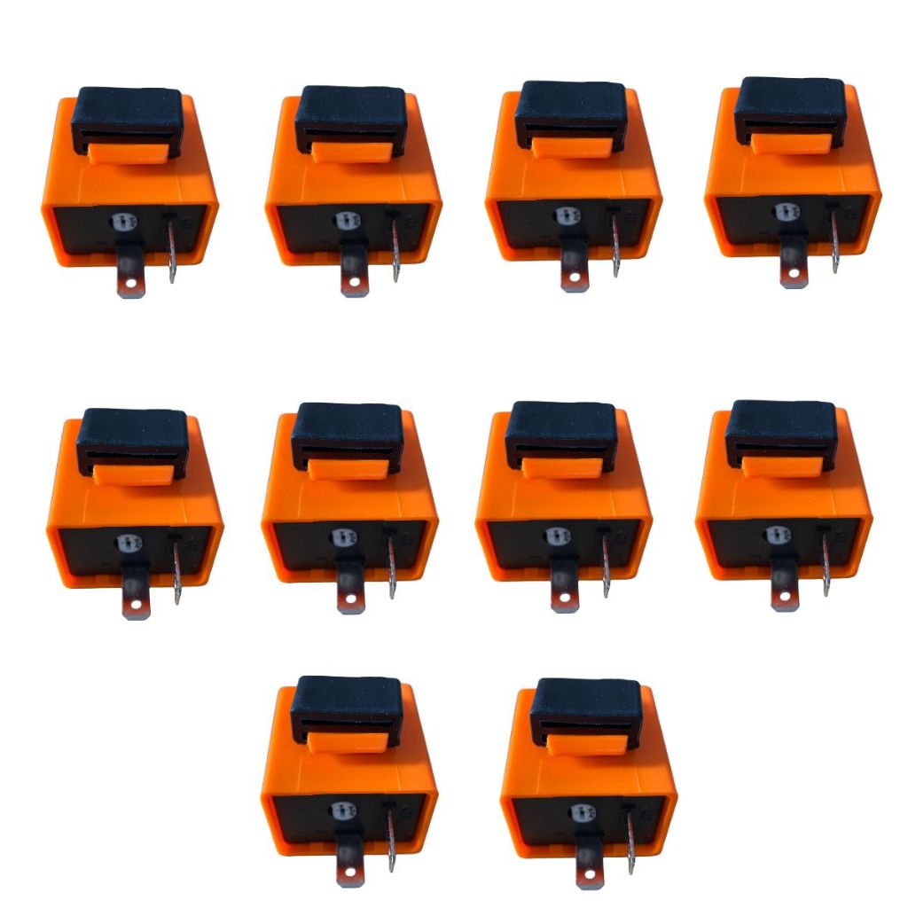 10x Rele Pisca De Led Com Regulador 2 Pinos Mod Universal