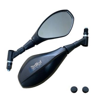 1x Par Retrovisor f800 Modelo Giro 360° Haste Curta Rosca Honda