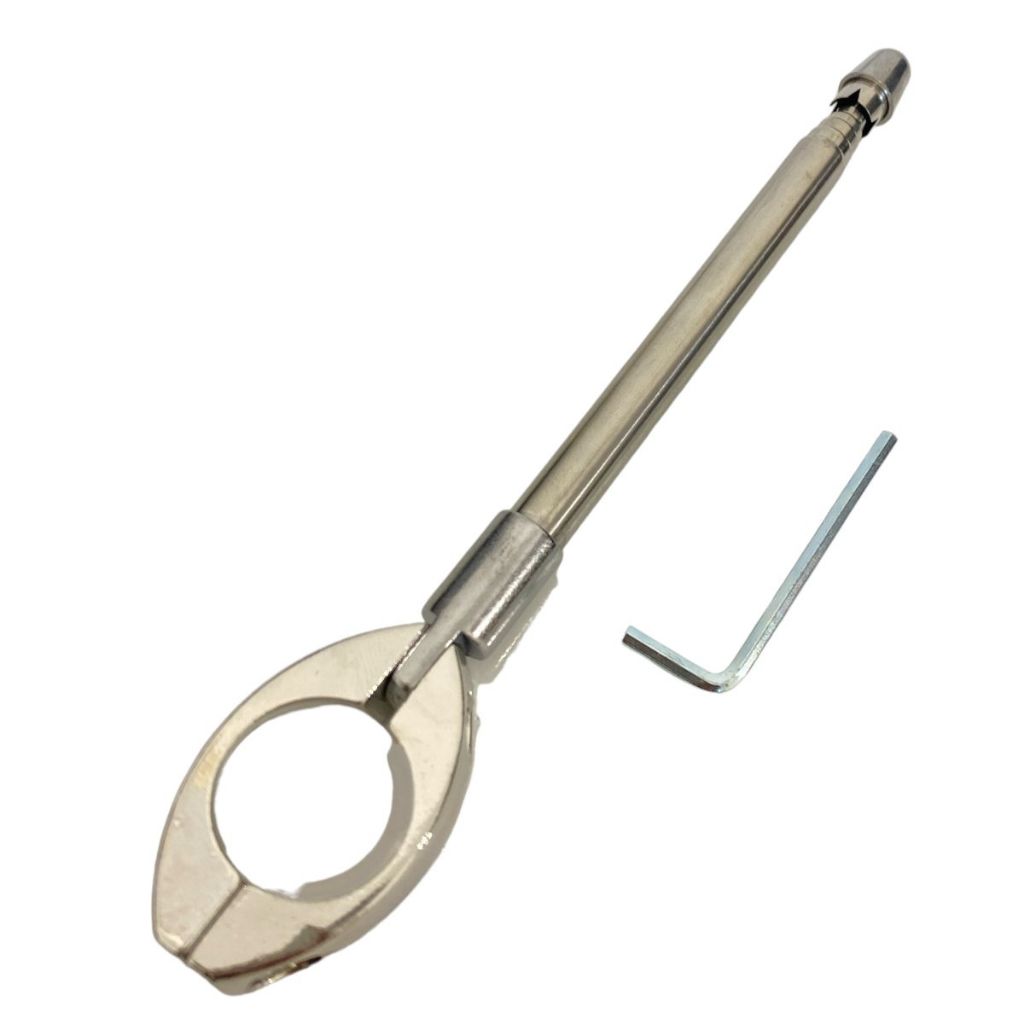 Antena Corta Pipa Guidão Linha Proteção Motoqueiro Aço Inox Preta Cromada