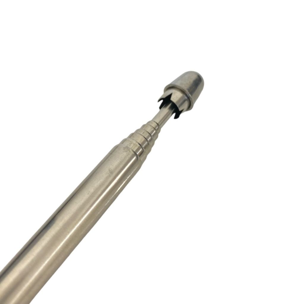 Antena Corta Pipa Guidão Linha Proteção Motoqueiro Aço Inox Preta Cromada