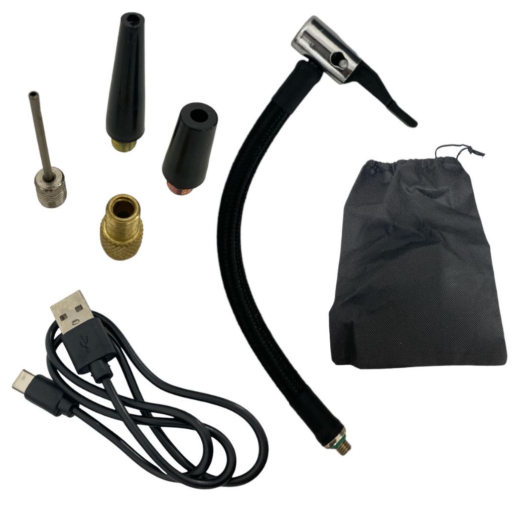 Compressor Calibrador De Ar Portátil Moto Carro Digital Carregável Usb