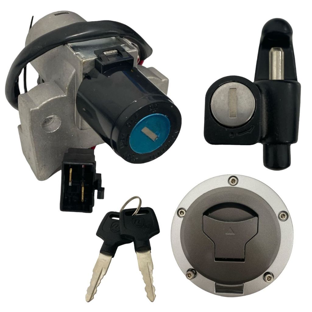 Kit Conjunto Chave De Ignição Completo Honda Cg Fan Start 160 2018-2019 3 Fios