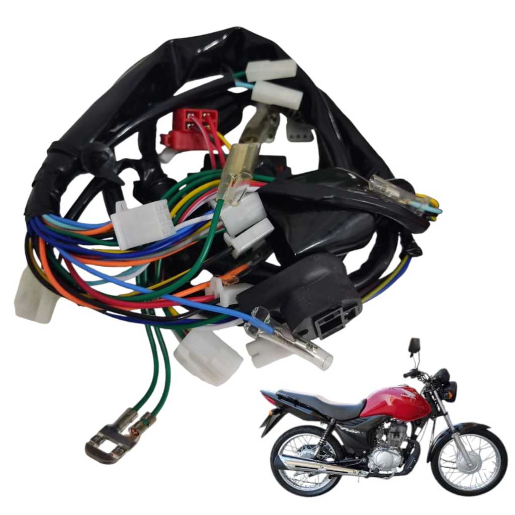 Fiação Completa Chicote Honda Cg 125 Fan Es 2009 2010 2011 Mod Original