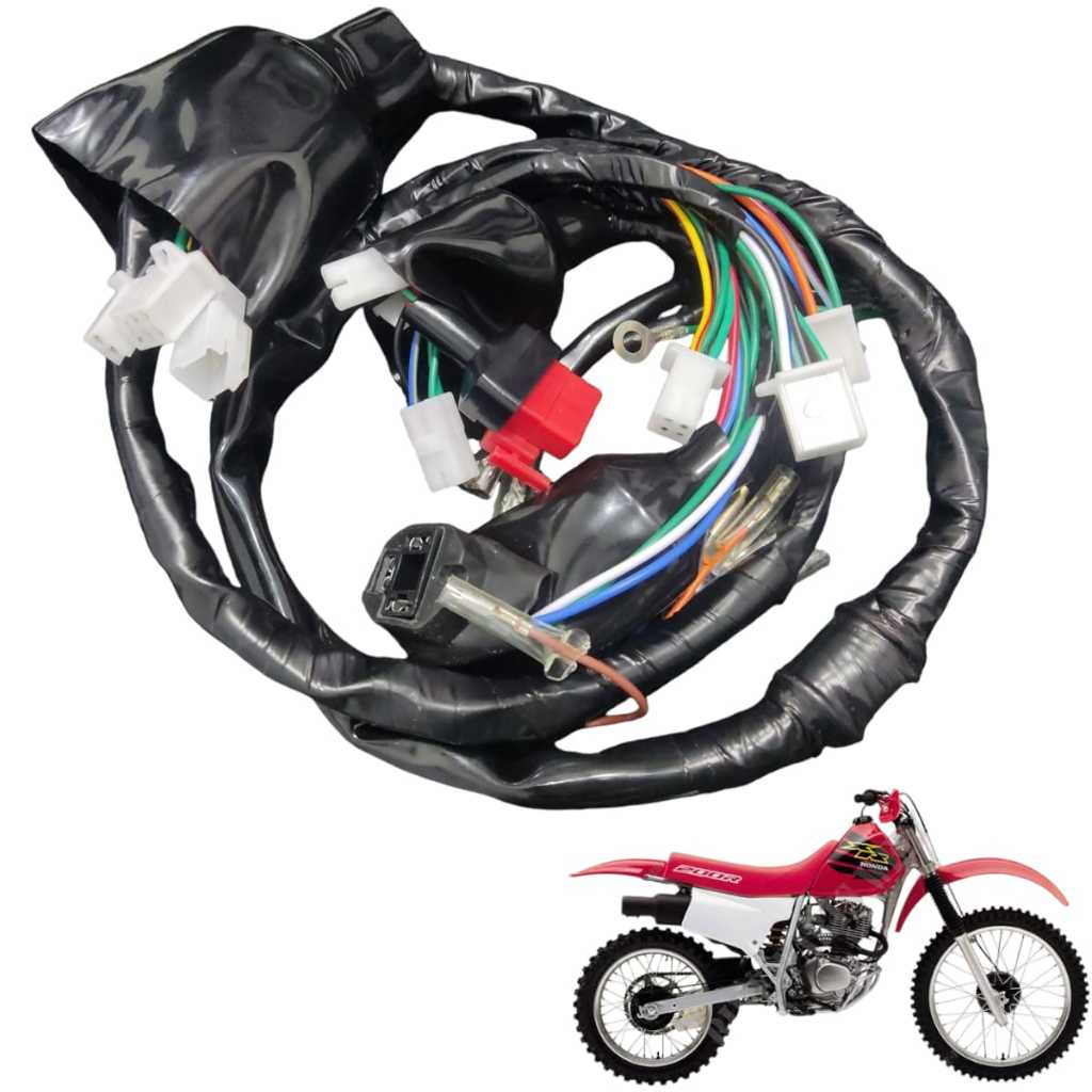 Chicote Principal Completo Honda Xr 200 1994 1995 1996 Até 2003