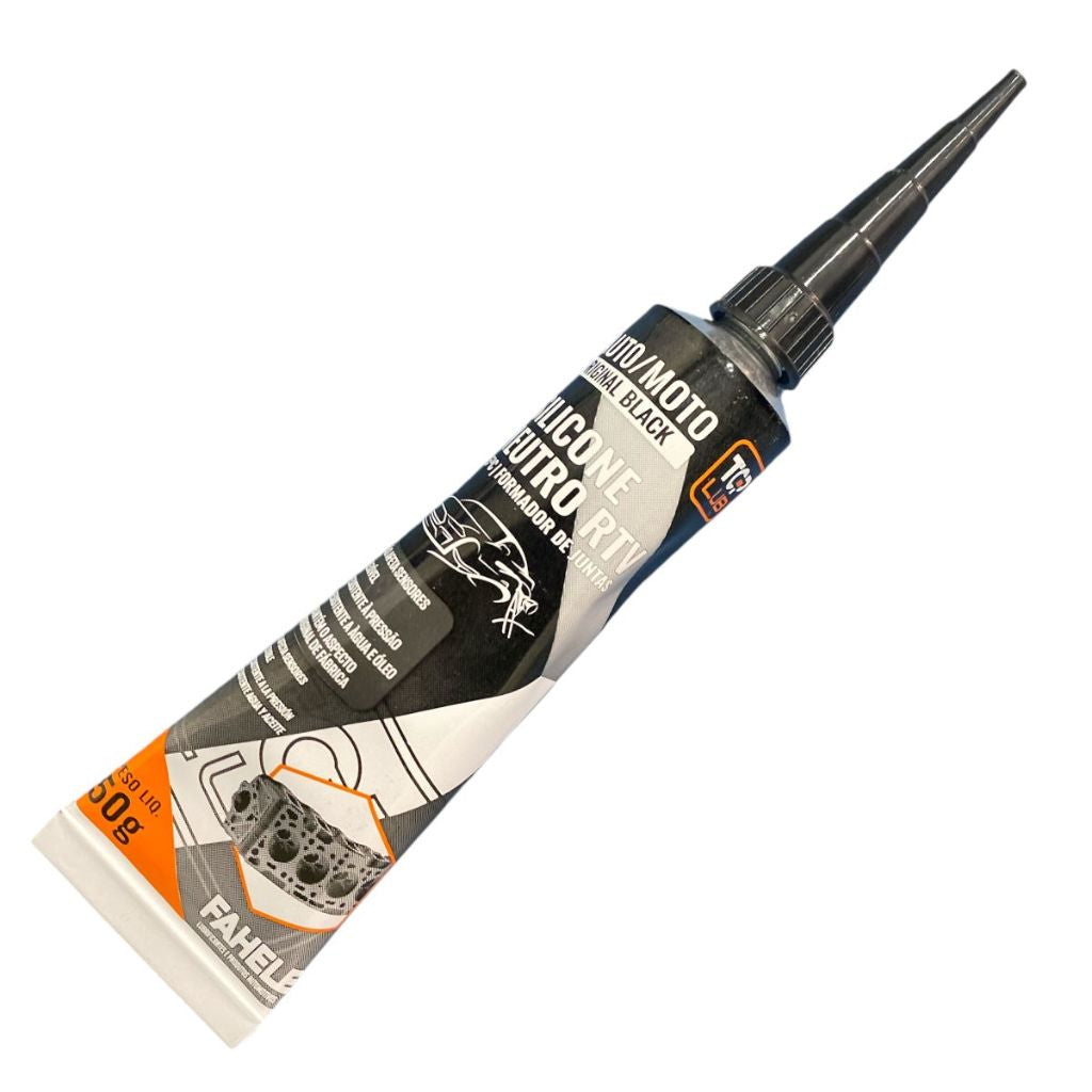 Silicone Neutro Rtv Formador de Junta Liquida Moto Preto 315° 50g