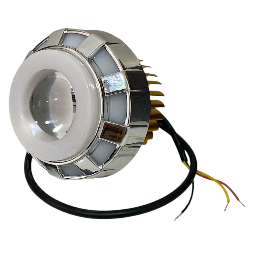 Lâmpada Farol de Led Projetor Olho de Anjo Moto Universal Strobo