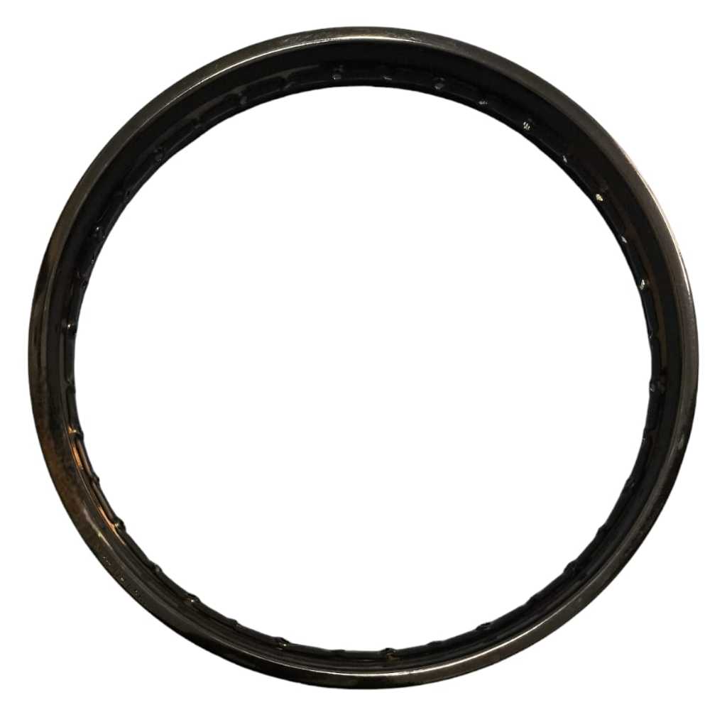 Aro De Ferro Dianteiro 18 X 160 Cg Fan Titan 125 1994 Em Diante Preto Brilhante