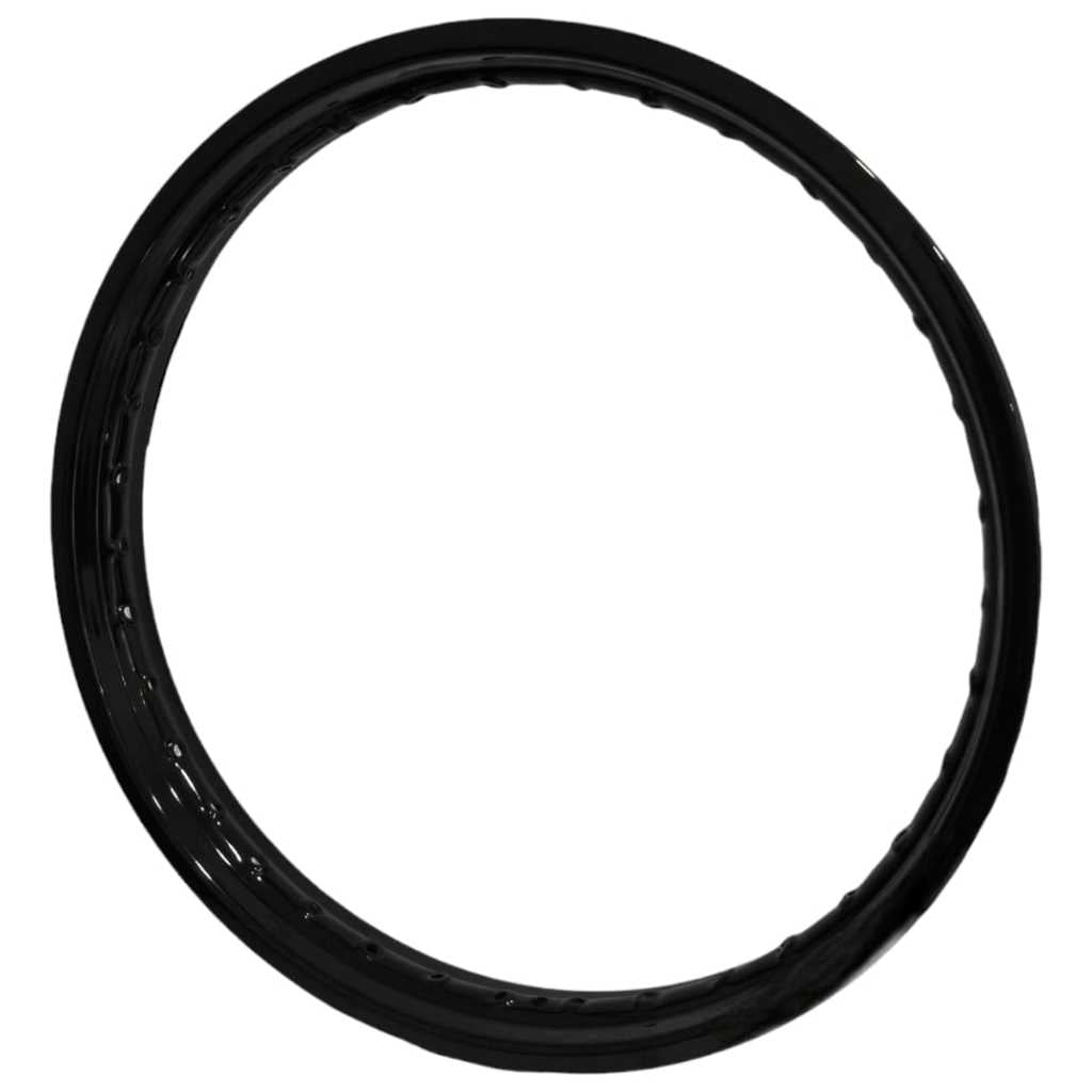 Aro De Ferro Dianteiro 18 X 160 Cg Fan Titan 125 1994 Em Diante Preto Brilhante