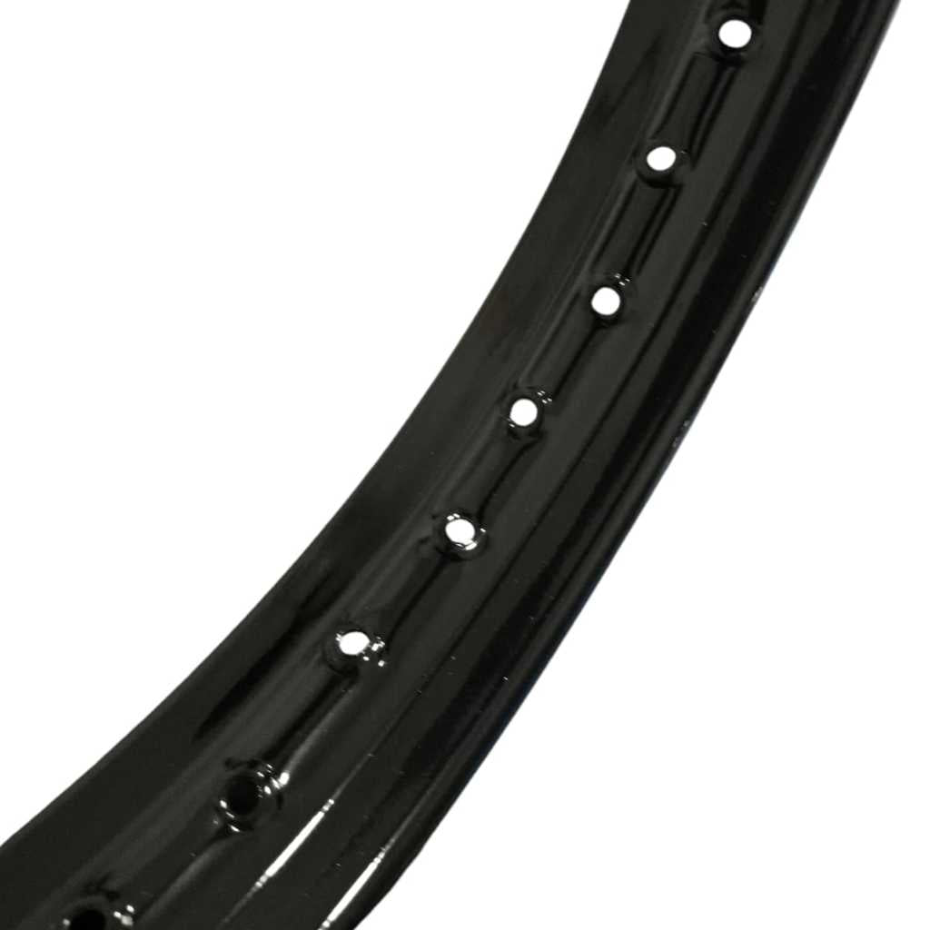 Aro De Ferro Traseiro 18 X 185 Cg Fan Titan 125 1994 Em Diante Preto Brilhante