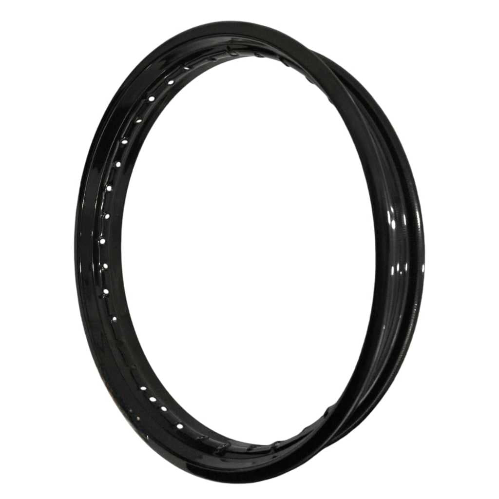 Aro De Ferro Traseiro 18 X 185 Cg Fan Titan 125 1994 Em Diante Preto Brilhante