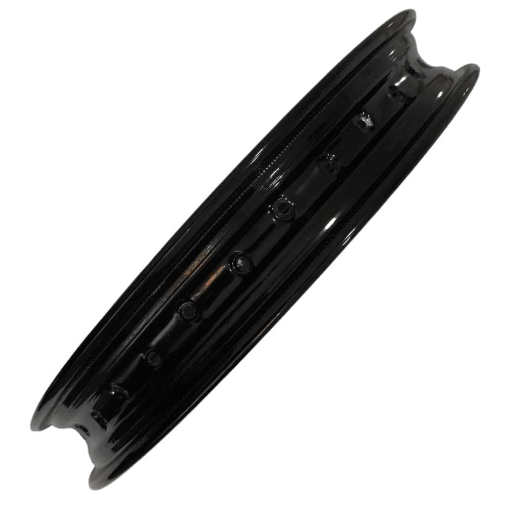 Aro De Ferro Traseiro 18 X 185 Cg Fan Titan 125 1994 Em Diante Preto Brilhante