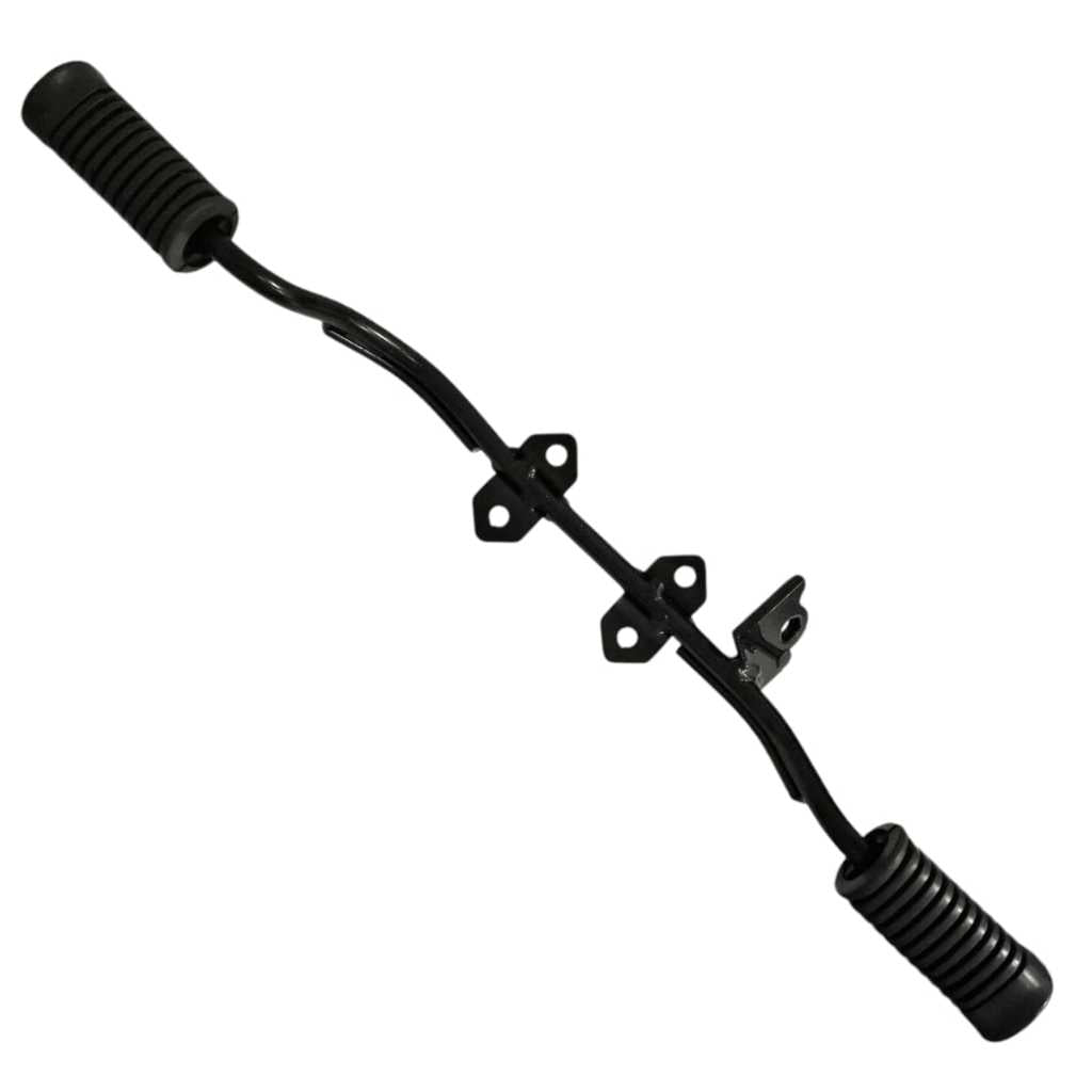 Estribo Completo Maciço Convencional + Borracha Pop 100 Até 2015 Mod Original