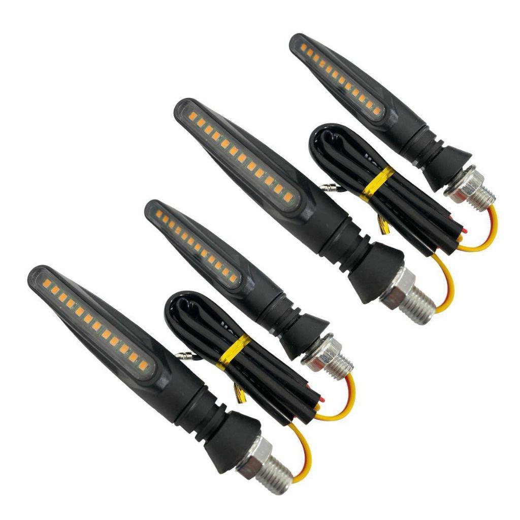 2 Pares De Pisca De Seta Sequencial Led Parafuso Modelo Universal