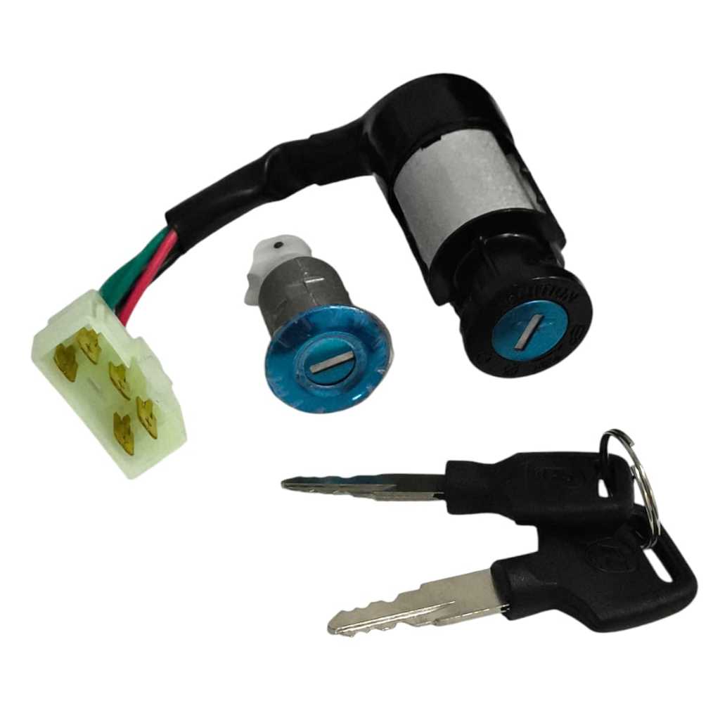 Kit Chave De Ignição Completo Honda C100 Biz 1998 Até 2004 2005 (2 Pcs)