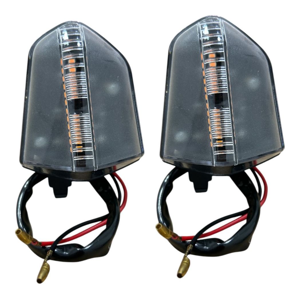 1x Par Pisca De Led Modelo Pop 110i 2016 Até 2024 Lente Cristal