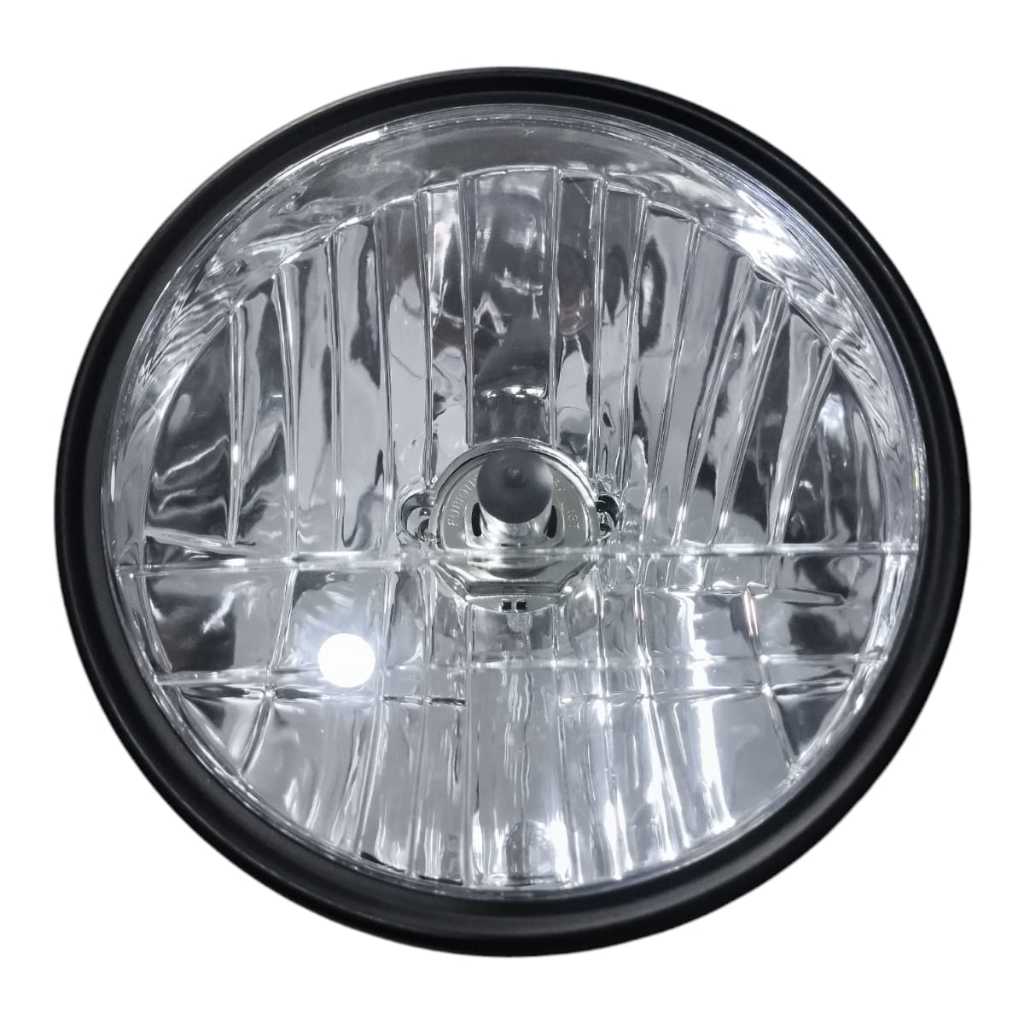 Farol Completo Cg Titan 150 Fan 150 2000 Até 2008 Aro Fosco Com Lâmpada