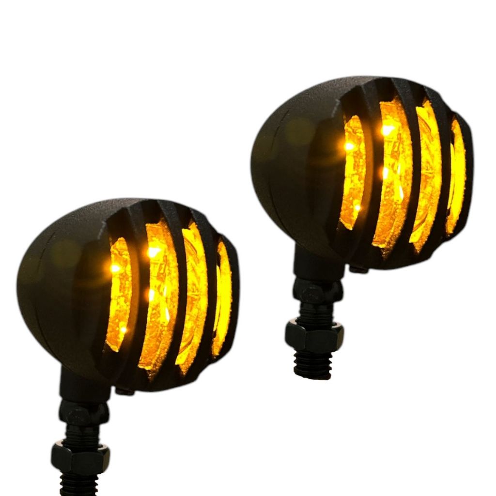 2x Pares De Pisca Modelo Custom Bullet Harley Today Suzuki Yes Universal