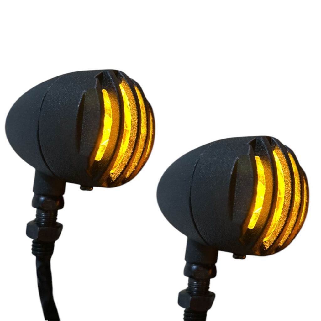 2x Pares De Pisca Modelo Custom Bullet Harley Today Suzuki Yes Universal