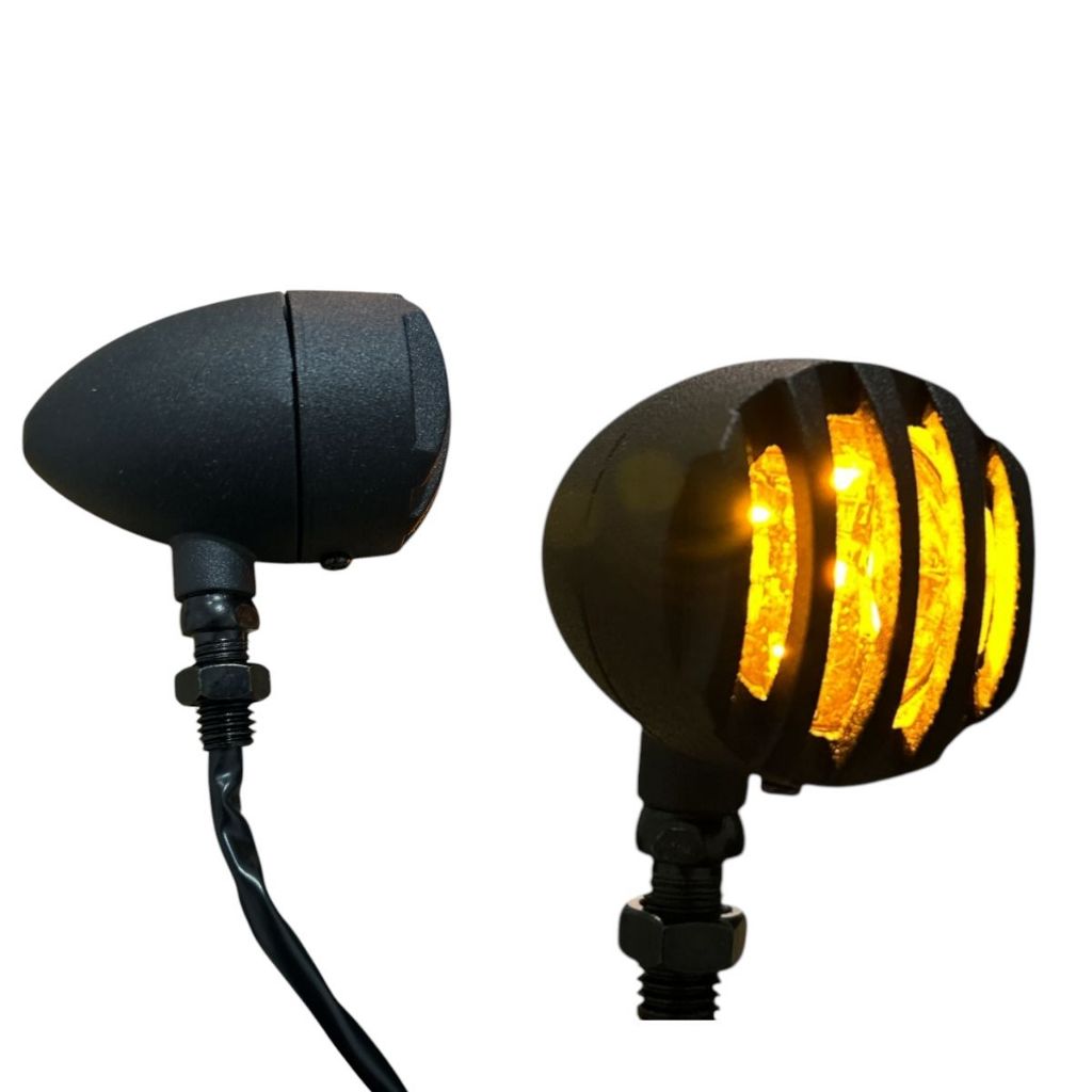 2x Pares De Pisca Modelo Custom Bullet Harley Today Suzuki Yes Universal