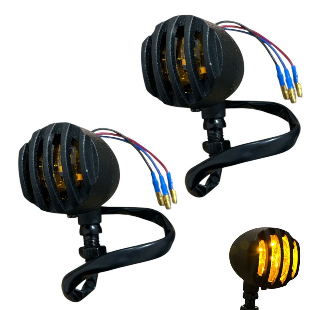 2x Pares De Pisca Modelo Custom Bullet Harley Today Suzuki Yes Universal