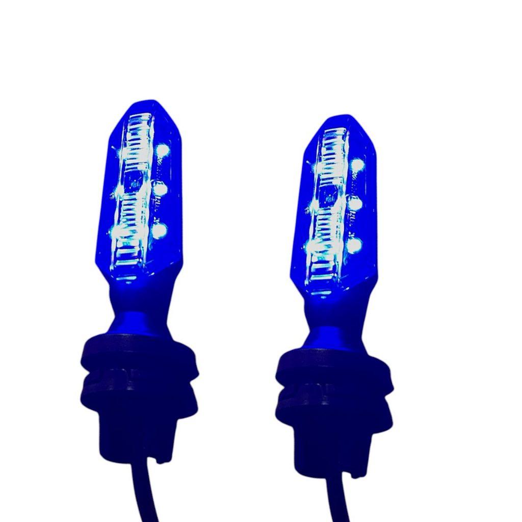 Par Pisca Sequencial Modelo Cb 250F Titan Fan 150/160 Start 160 Com Led Drl Azul