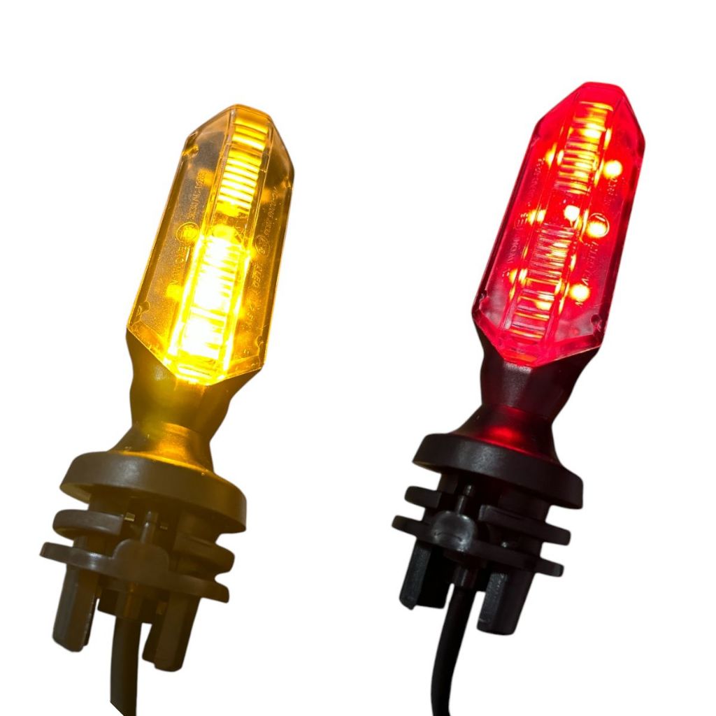 2x Pares Pisca Cb 250F Titan Fan 160 Sequencial Com Led Vermelho