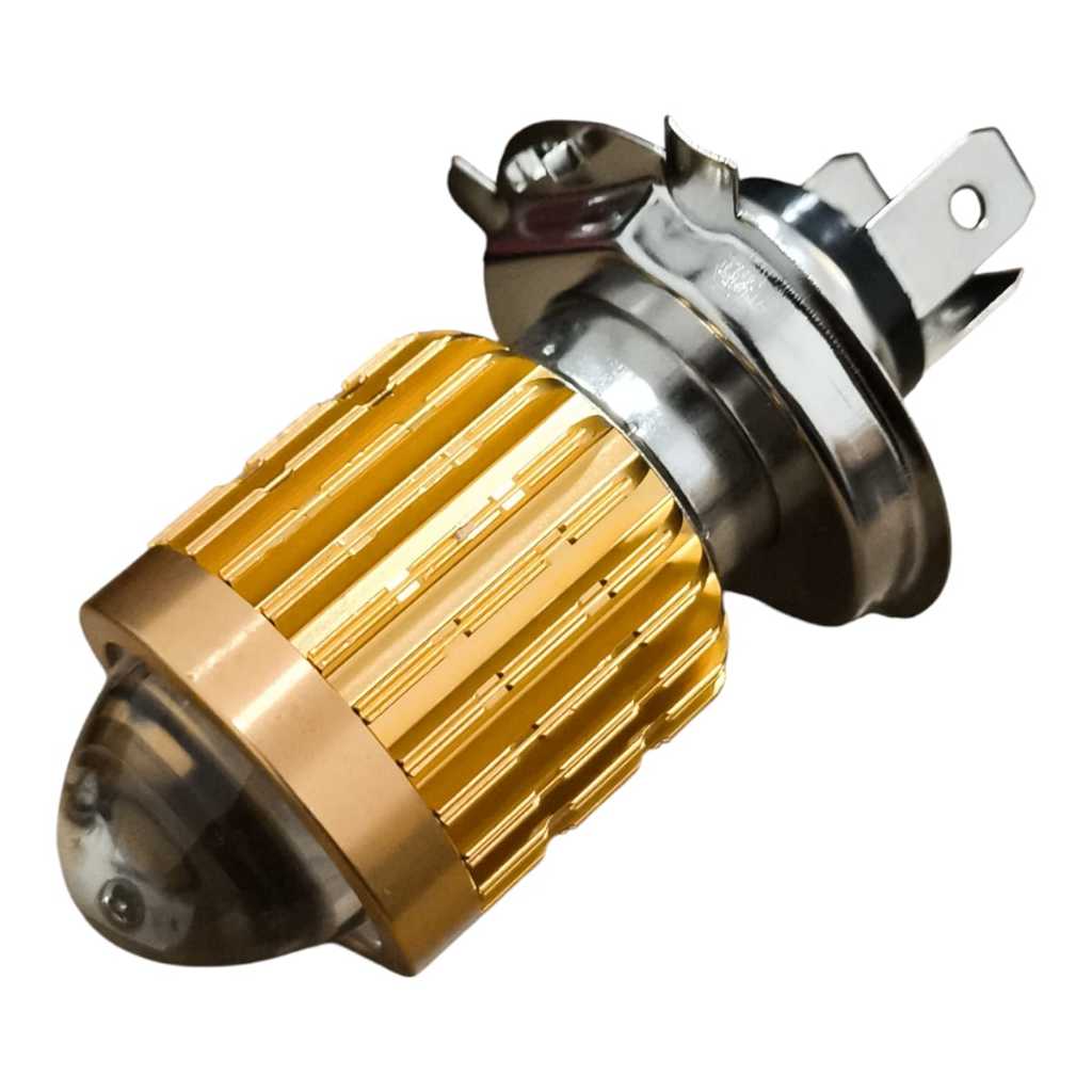 Lampada Farol de Led H4 Base Pta Olho de Peixe 6500K Mod Original