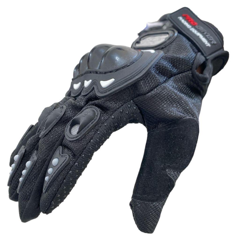kit Luva Com Proteção + Touca Ninja Balaclava Motocros Motoqueiro Moto