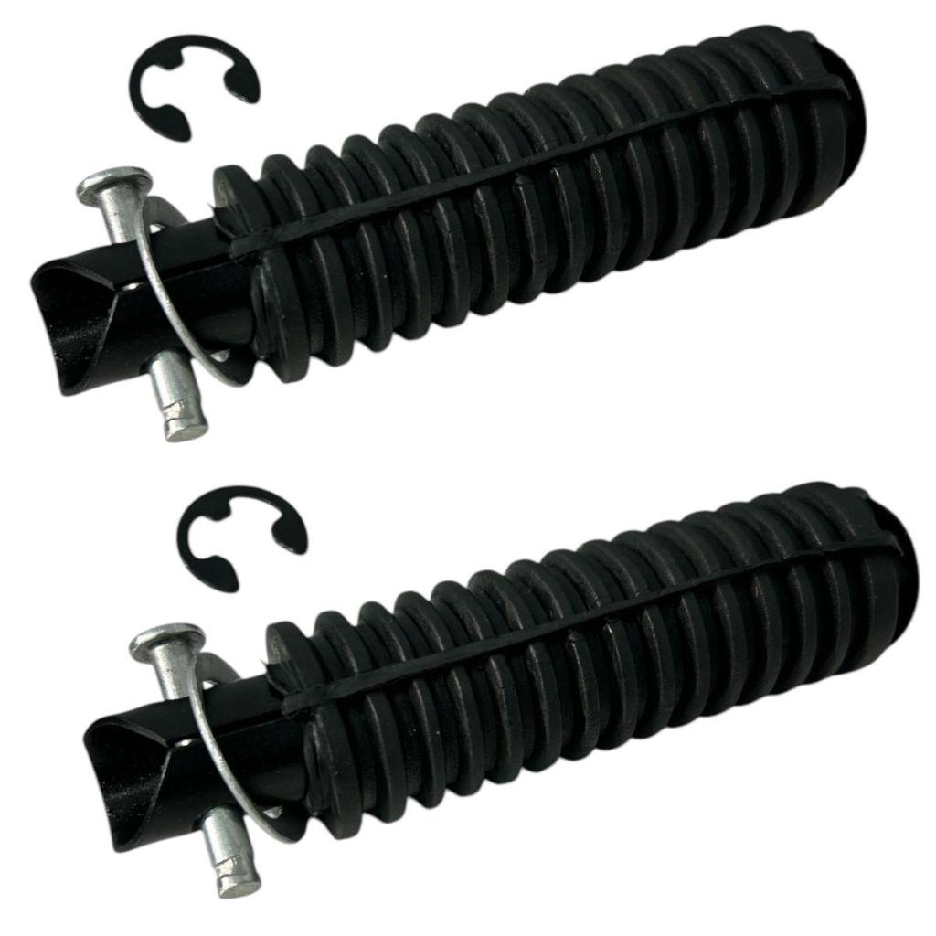 Kit Alongador Pedaleira Borracha Do Estribo Titan Fan 125/150 Todas