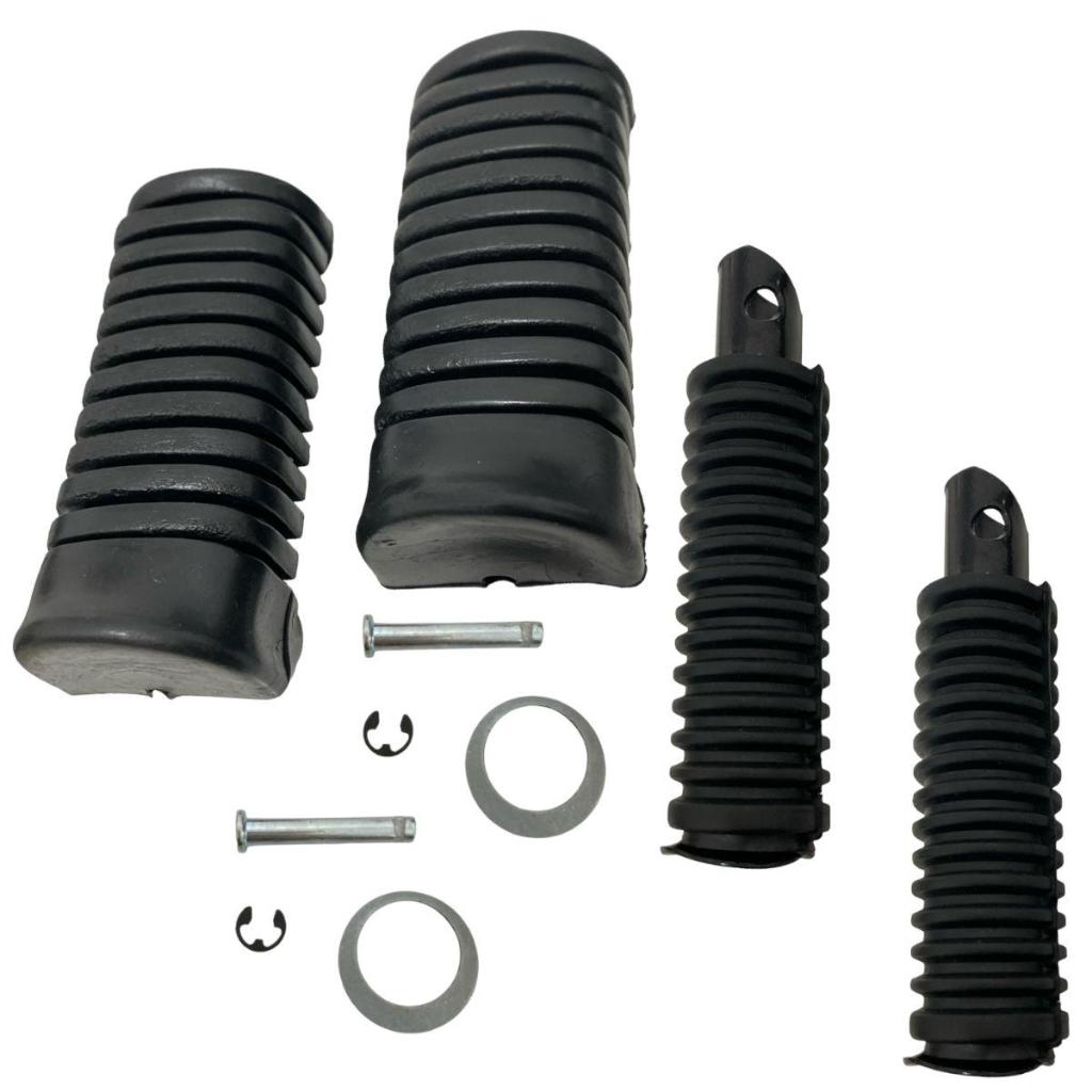 Kit Alongador Pedaleira Borracha Do Estribo Titan Fan 125/150 Todas