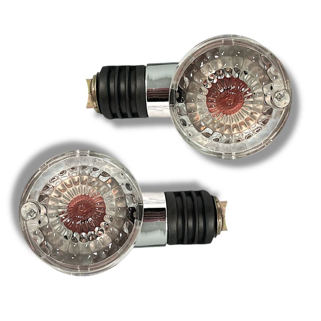 2x Par De Pisca P/Moto Dafra Kansas 150 08 Até 15 Cromado Mod Original