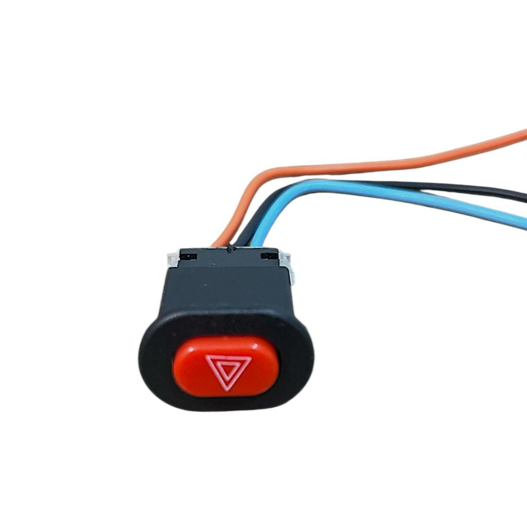 Kit De Rele De Pisca Regulador + Botão De Pisca Alerta P/Moto Modelo Universal