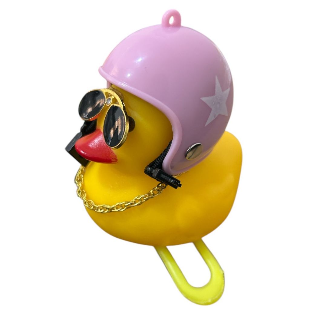 Pato De Motoqueiro Enfeite Ciclista Universal Encaixe De Guidão