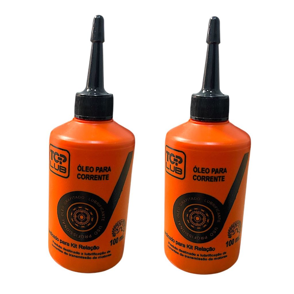 Kit Com 5 Oléo Grafitado Lubrificante Corrente Transmissão Relação Moto Bike