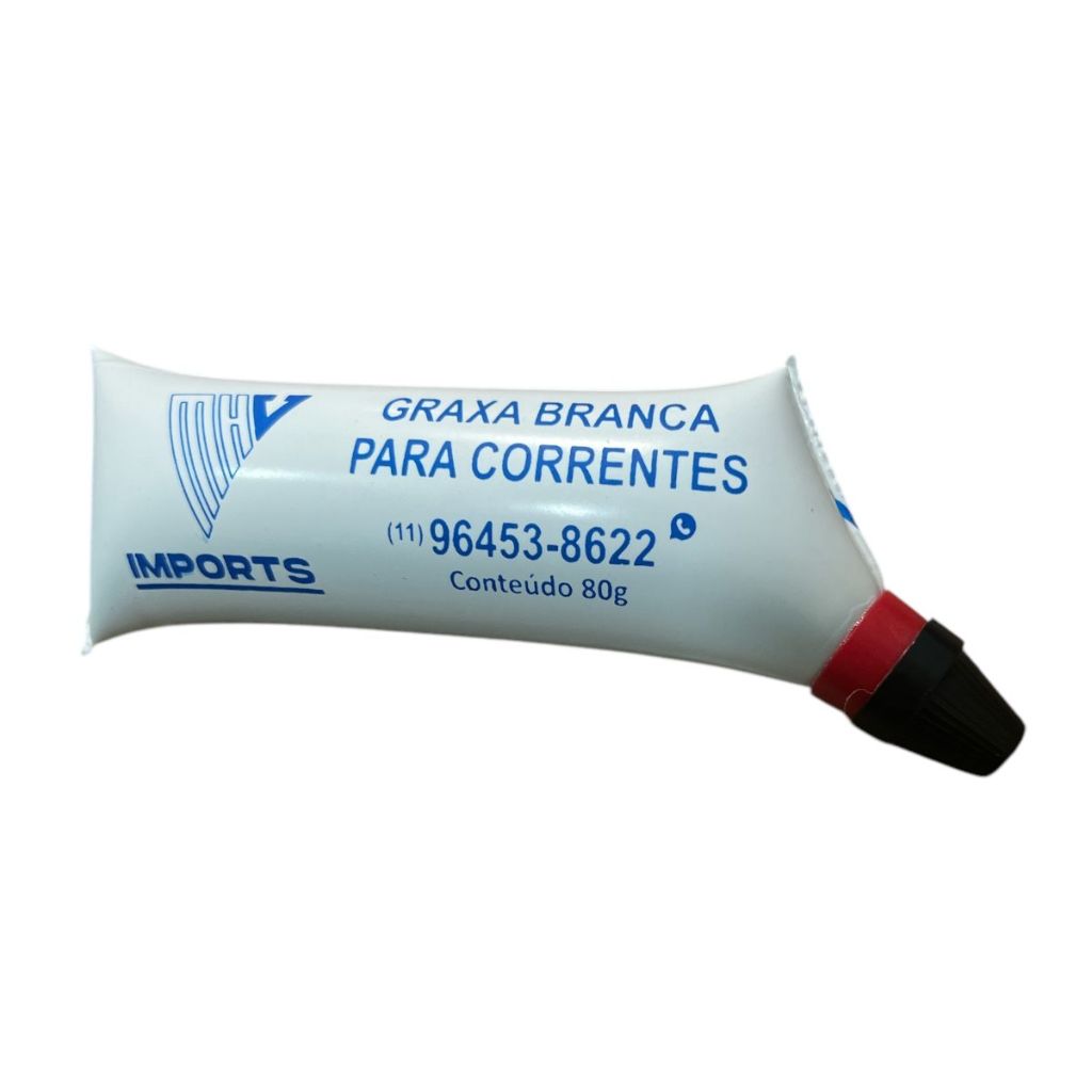 Kit Com 5x Graxa Lubrificante Para Corrente De Transmissão Branca