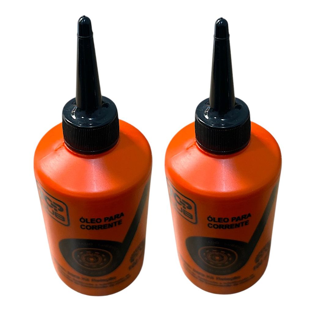 Par De Oléo Grafitado Lubrificante Corrente Transmissão Relação Moto Bike 100ML