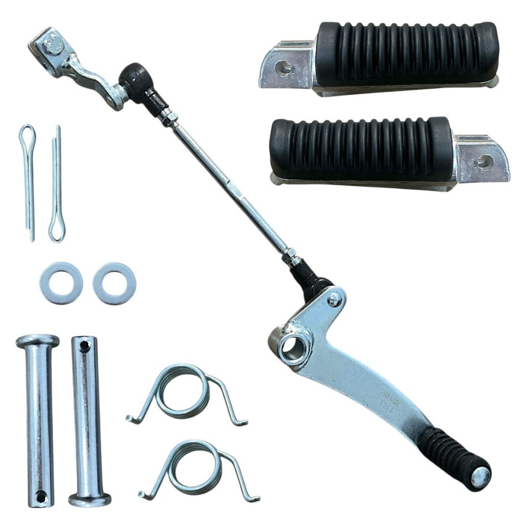 Kit De Pedaleira + Pedal De Cambio Yamaha Ys 250 Fazer 2006 Até 2017