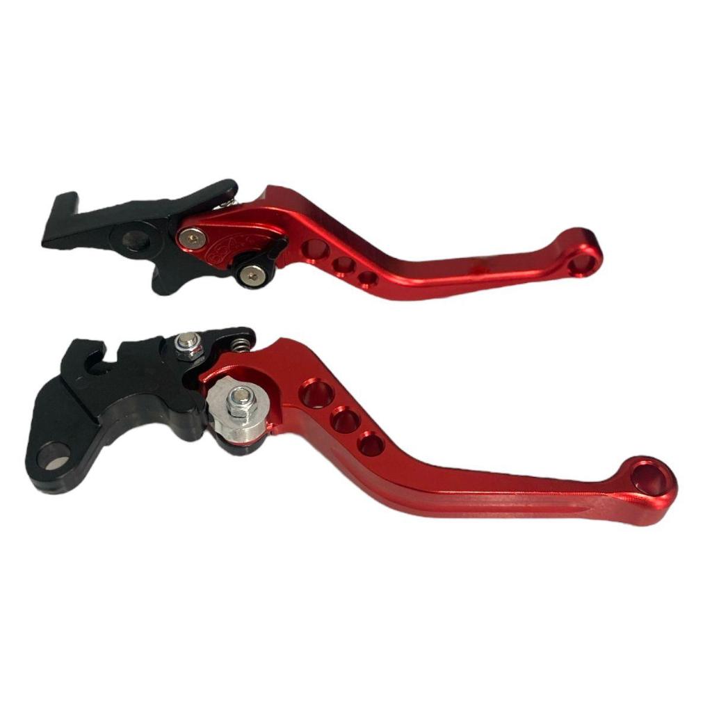 1 Kit Manete Manopla Ybr 125 Fazer 150/250 Lander/Tenere Vermelho (Não Serve ABS)