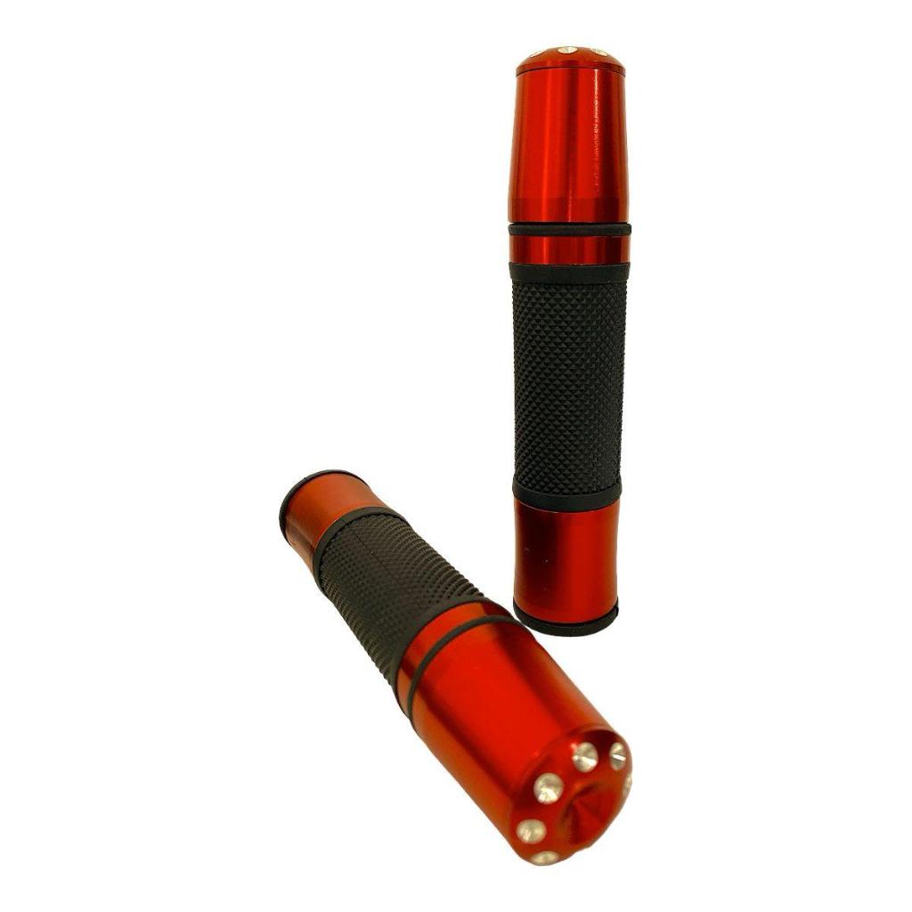 1 Kit Manete Manopla Ybr 125 Fazer 150/250 Lander/Tenere Vermelho (Não Serve ABS)