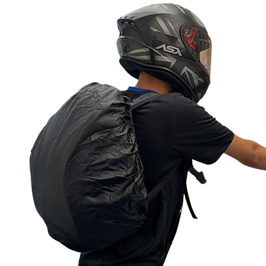 Mochila Esportiva P/Capacete C/Bolso Interno Nylon Moto Motoqueiro
