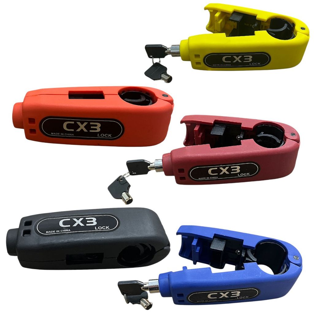 1 Trava De Manete Abs Anti Furto Universal P/Moto Varias Cores