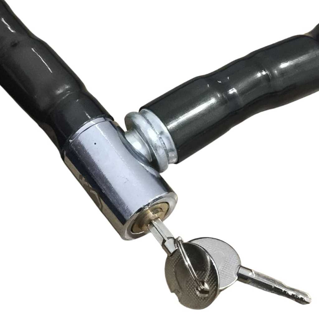 Trava Cadeado Articulado 1,2m 22mm Para Moto Estepe Bike Corrente Anti Furto