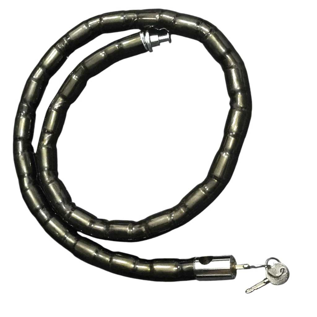 Trava Cadeado Articulado 1,2m 22mm Para Moto Estepe Bike Corrente Anti Furto
