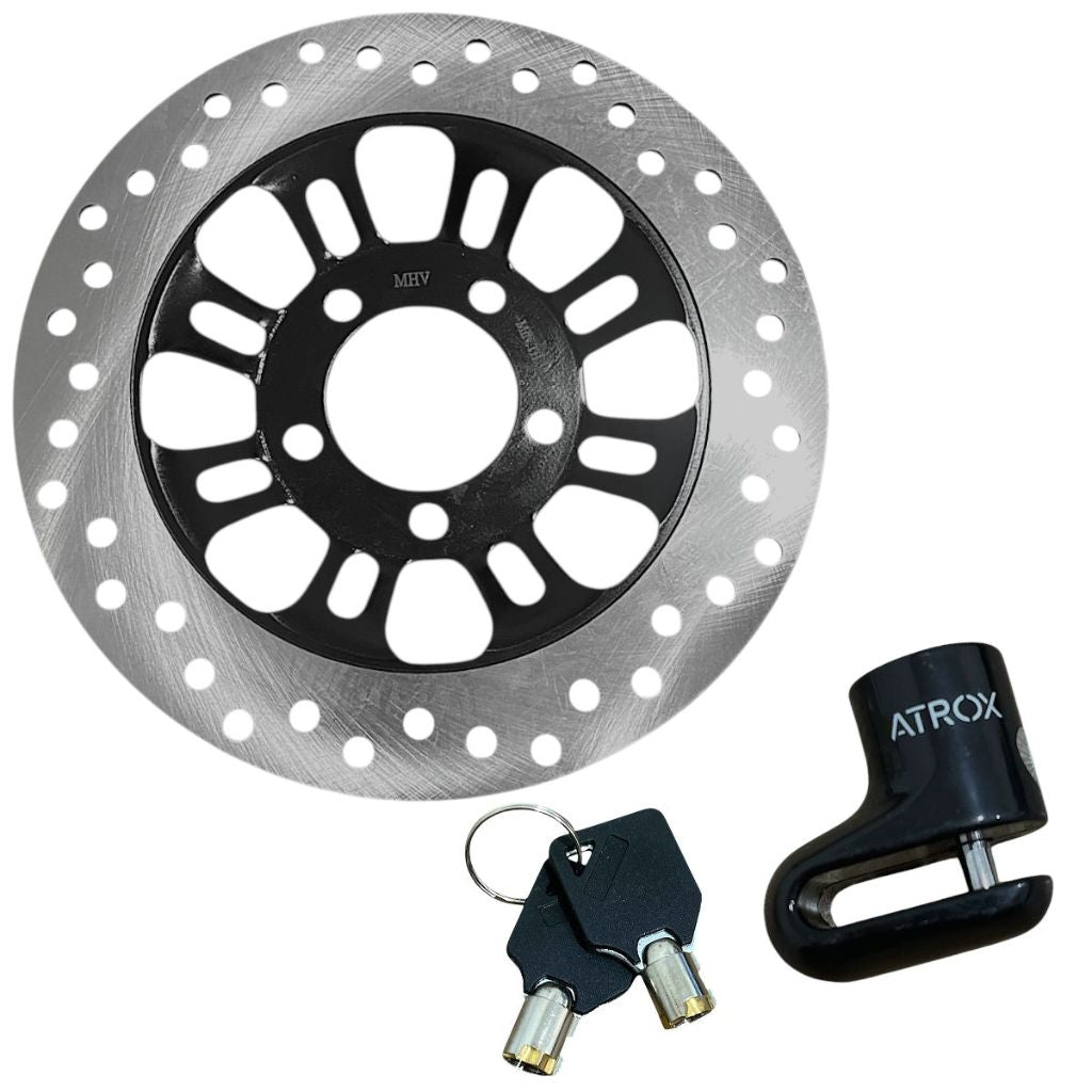 Kit Disco De Freio + Trava De Disco Honda Cg 150 Titan Esd/Mix Cg 160