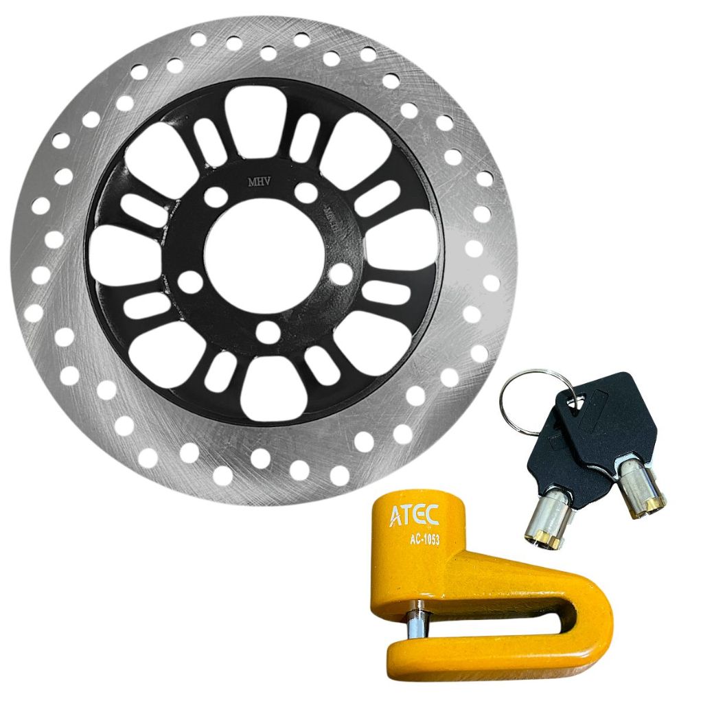 Kit Disco De Freio + Trava De Disco Honda Cg 150 Titan Esd/Mix Cg 160