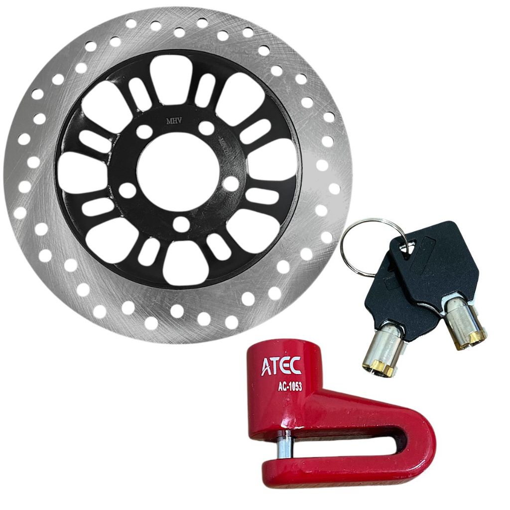 Kit Disco De Freio + Trava De Disco Honda Cg 150 Titan Esd/Mix Cg 160